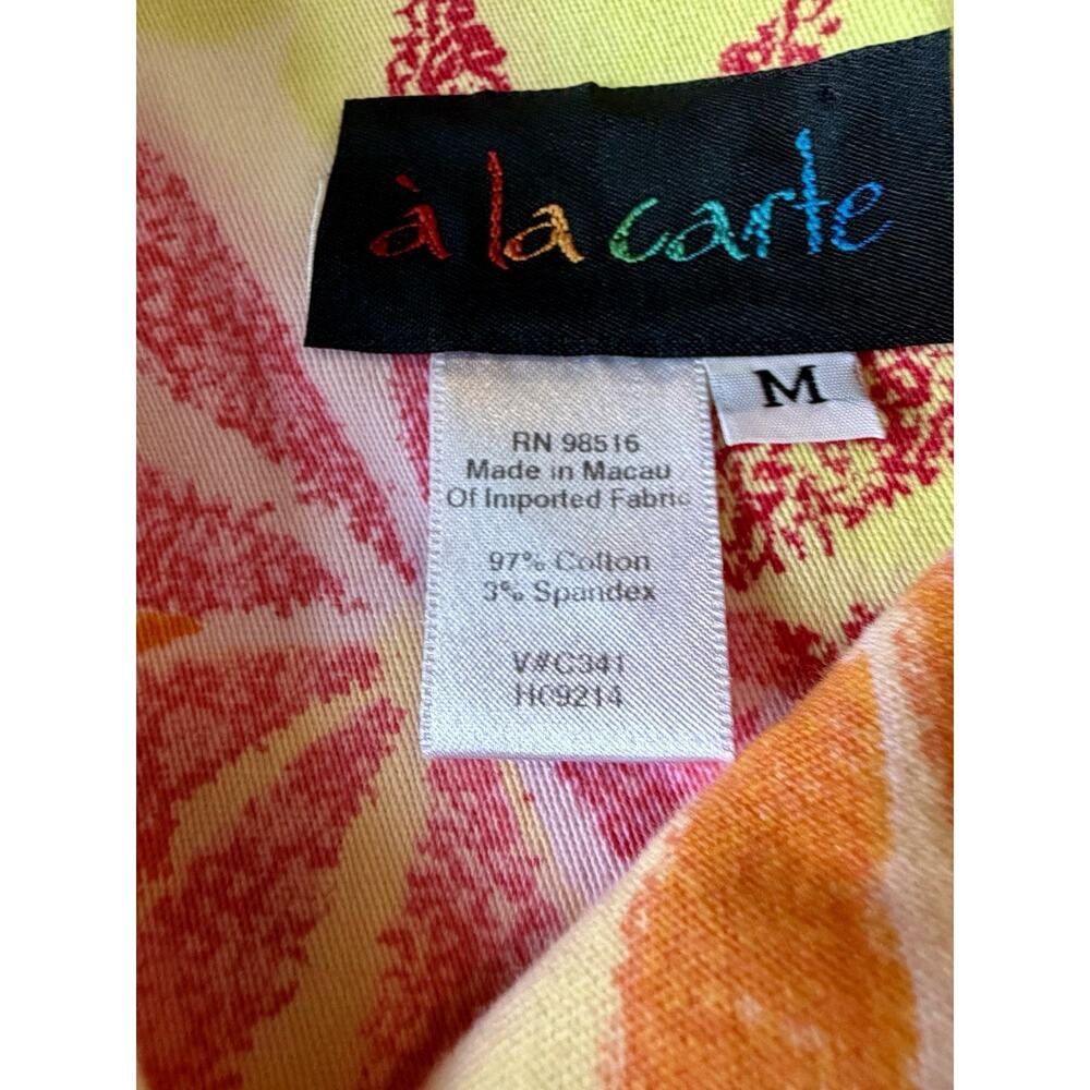 Y2k Ala Carte Floral Jacket Grandma Core Retro Mod Dopamine Momcore Size M View 3